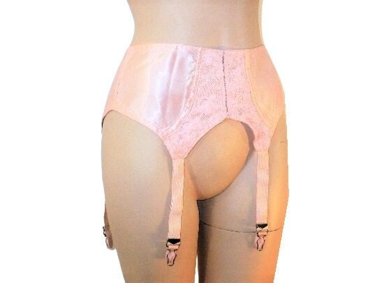 Pink Garter Belt Etsy