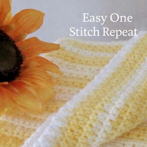 Crochet Lemonade Dreams Baby Blanket - Easy Crochet - Beginner Friendly