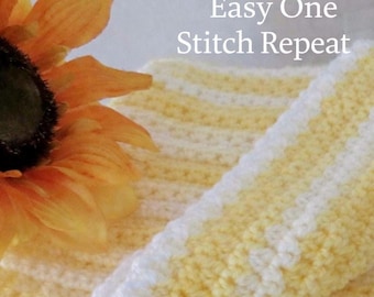 Crochet Baby Blanket Pattern - Beginner Friendly -Lemonade Dreams