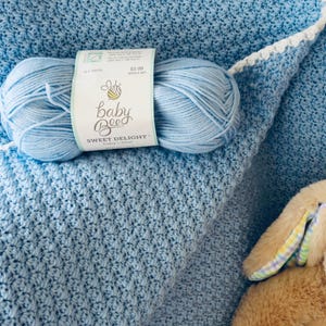 Crochet Blue Bonnet Baby Blanket - Easy Crochet Pattern