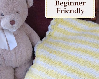 Crochet Baby Blanket Lemon Meringue Dreams Ice Cream - Beginner Friendly