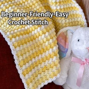 Crochet Lemon Drop Baby Blanket - Easy Crochet Pattern - Beginner Friendly