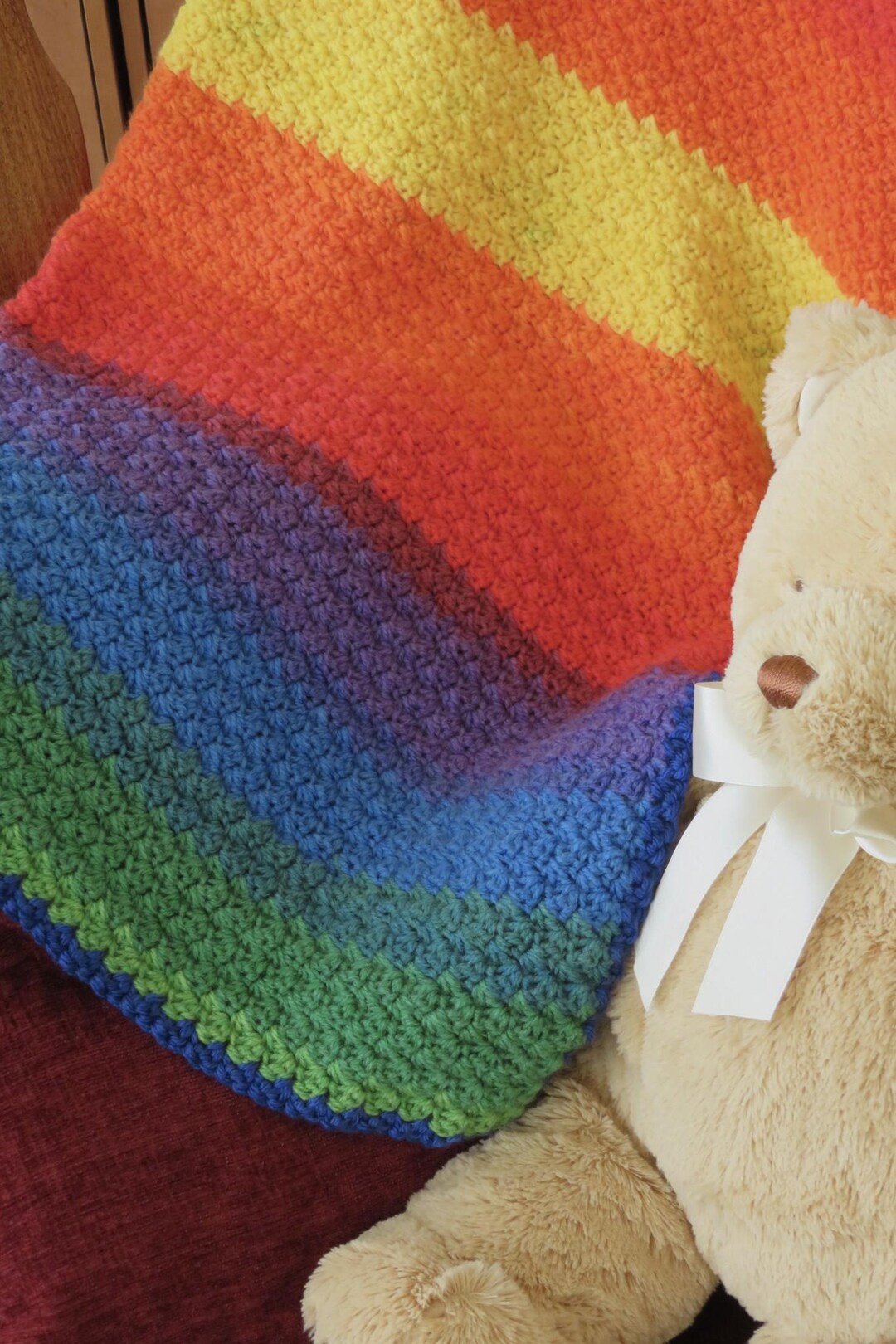 Fun Colorway Baby Blanket - Easy Crochet Pattern - Etsy