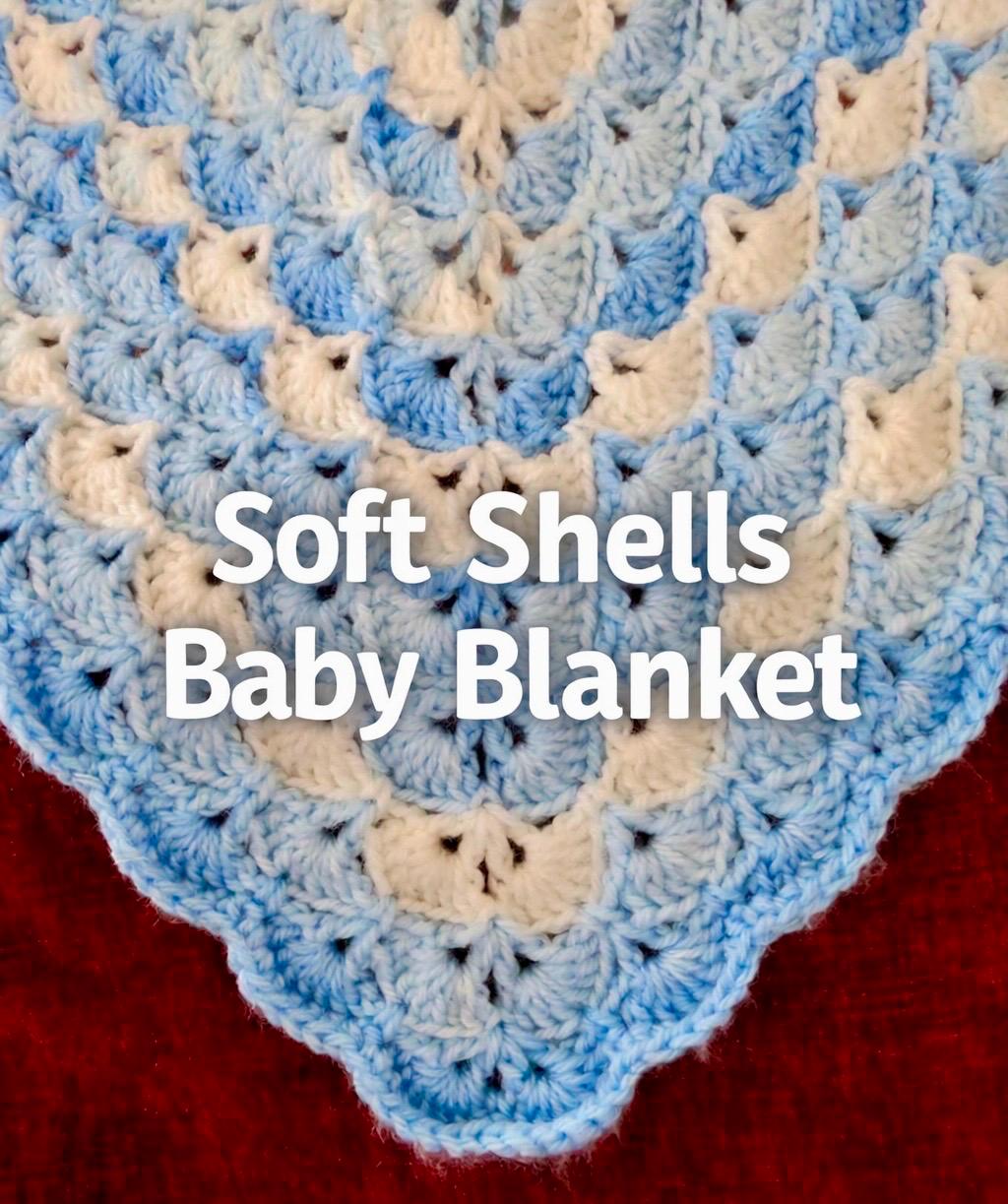 Crochet Baby Blanket Pattern – Easy Shell Stitch - Etsy Canada