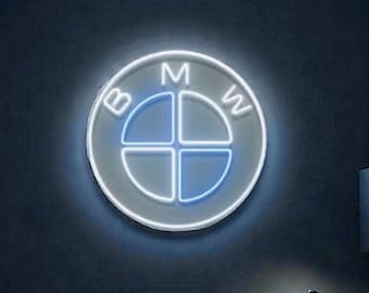 BMW Neon Sign, Custom Design Illuminated BMW M Power Neon Sign, Garage Decor, Perfect Gift for Car Enthusiasts bmw wall decor bmw neon sign