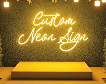 Custom Neon Sign, Neon Signs, LED Neon Sign, Neon Light, Wedding Neon Sign, Home Decor, Wall Decor, Personalized Gift, christmas gift,custom