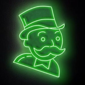 monopoly neon sign, perfect lighted wall decor for monopoly lovers, neon monopoly sign, kids room decor, gift for kids, housewarming gift