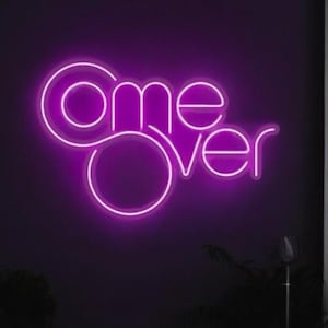 Game over neon sign perfect for game rooms and home decor, custom design game over sign, gift for lover, game room keepsake wall decor, sign