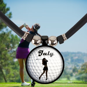 Girls Golf Customized Gift Personalized 3D Pendant/Charm Golfing Necklace With Name Golf ball Jewelry