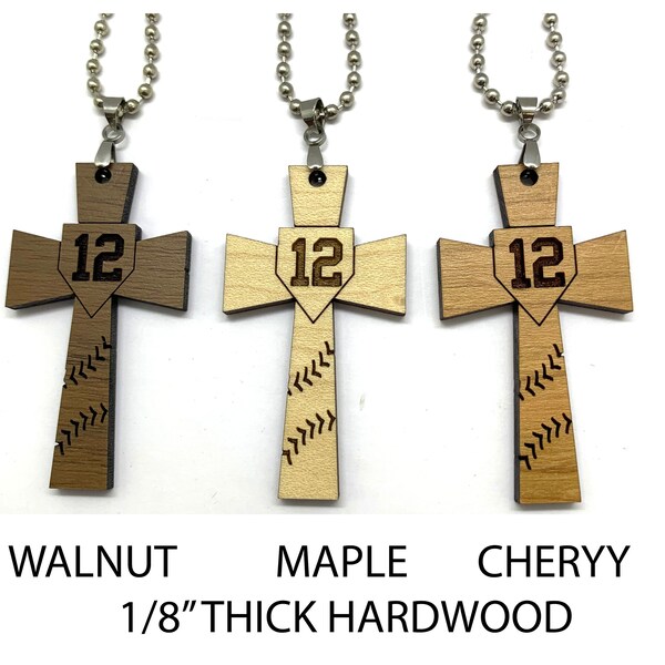 Personalized 14k White Gold Baseball Bat Cross Pendant - Engraved With Name And Number, Includes Bail