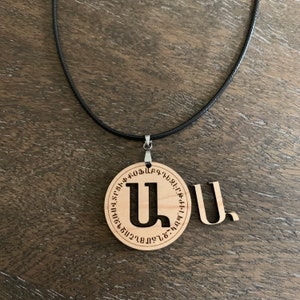 Armenian Name Initial Necklace Armenian Jewelry Custom Armenian Pendant Personalized Armenian Letters Armenian Alphabet Necklace Gift
