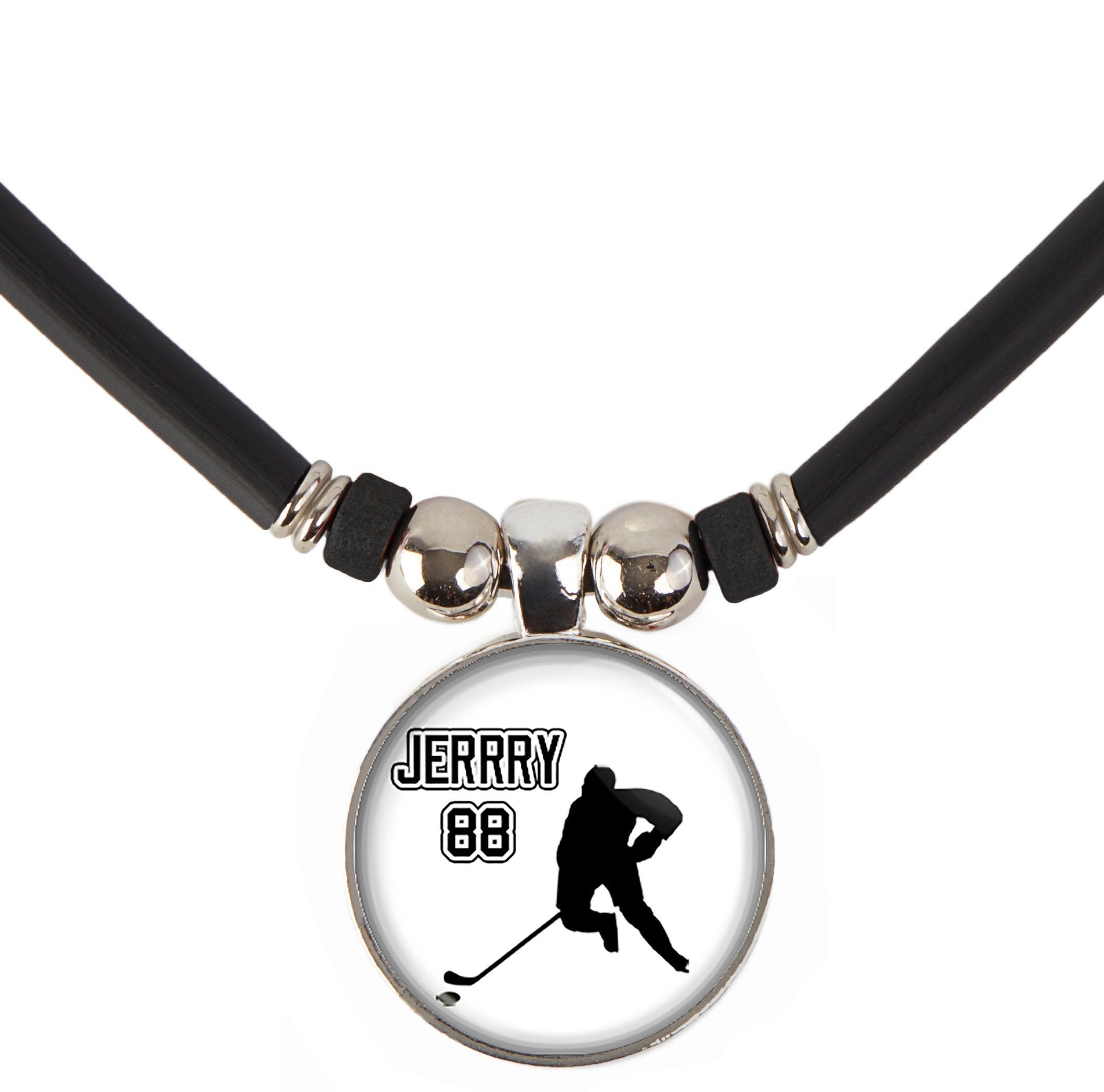 Customized Hockey Necklace with Your Name Perfect for Ice Etsy