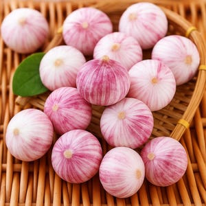 Aglio singolo fresco grande da 3,5 cm+, aglio selvatico a spicchio singolo, aglio singolo a spicchio viola per uso alimentare, da casa e in tutto il mondo, non OGM
