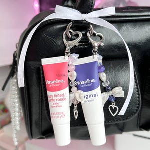 vaseline lip therapy keychains