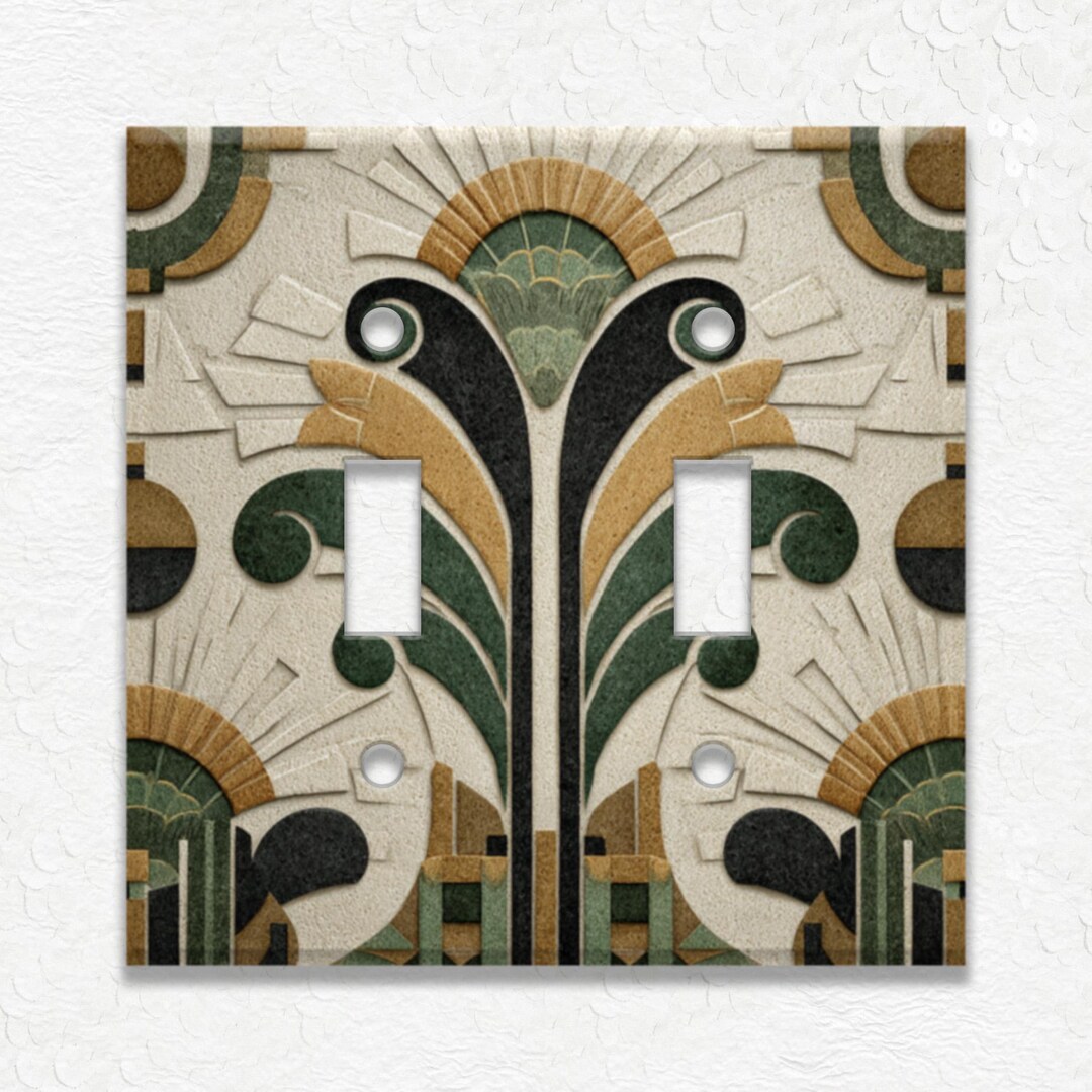 Art Deco Switch Platesnull