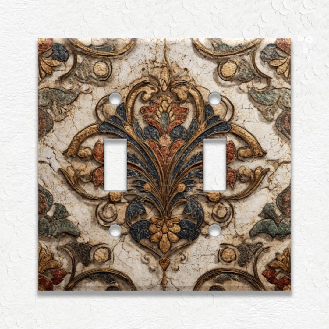 Rust Aged Antique Design Metal Light Switch Covers and Outlets ...