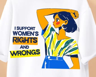 Feministisk T-shirtdesign PNG: Grafik för kvinnors rättigheter (digital nedladdning)