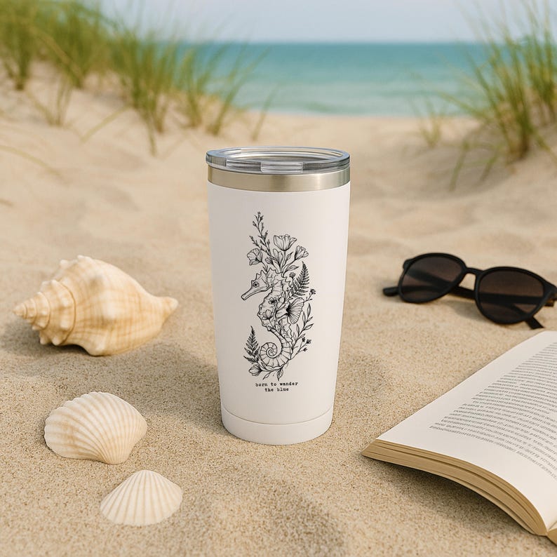 Floral Boho Sea Creatures PNG SVG: Ocean Lover T-Shirt Design (Digital Download) image 13