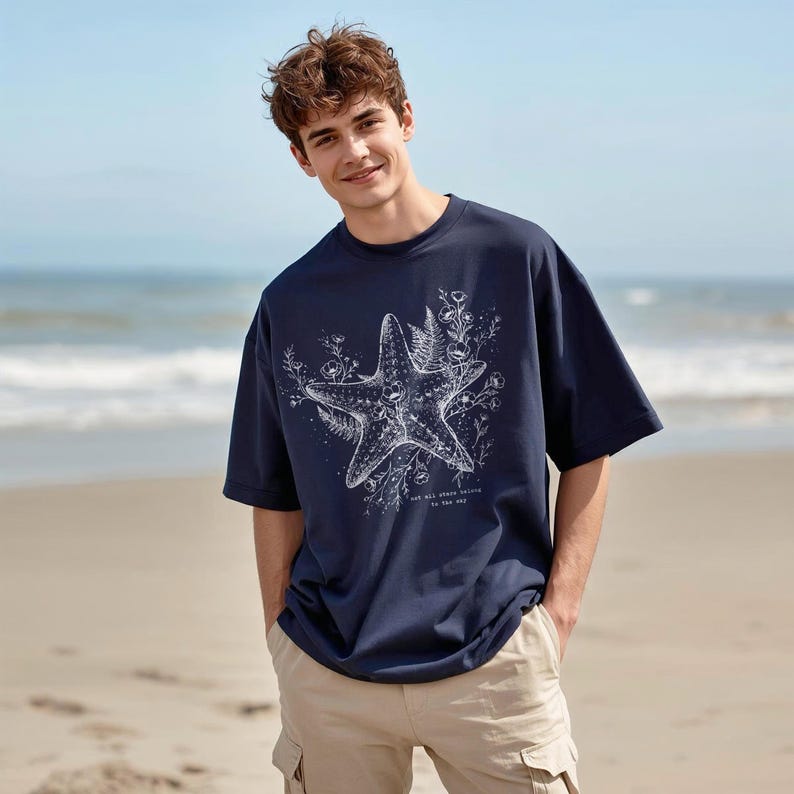 Floral Boho Sea Creatures PNG SVG: Ocean Lover T-Shirt Design (Digital Download) image 17