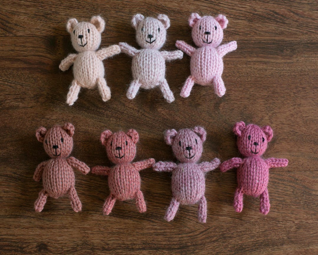 Bear Photography Prop, Knit Stuffed Teddy, Prop for Newborn Session ...