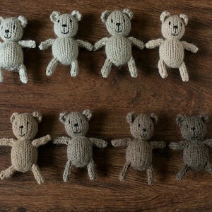 Bär Fotografie Prop, stricken gefüllter Teddy, Prop für Neugeborenen-Session, Baby-Dusche-Geschenk, sofort lieferbar