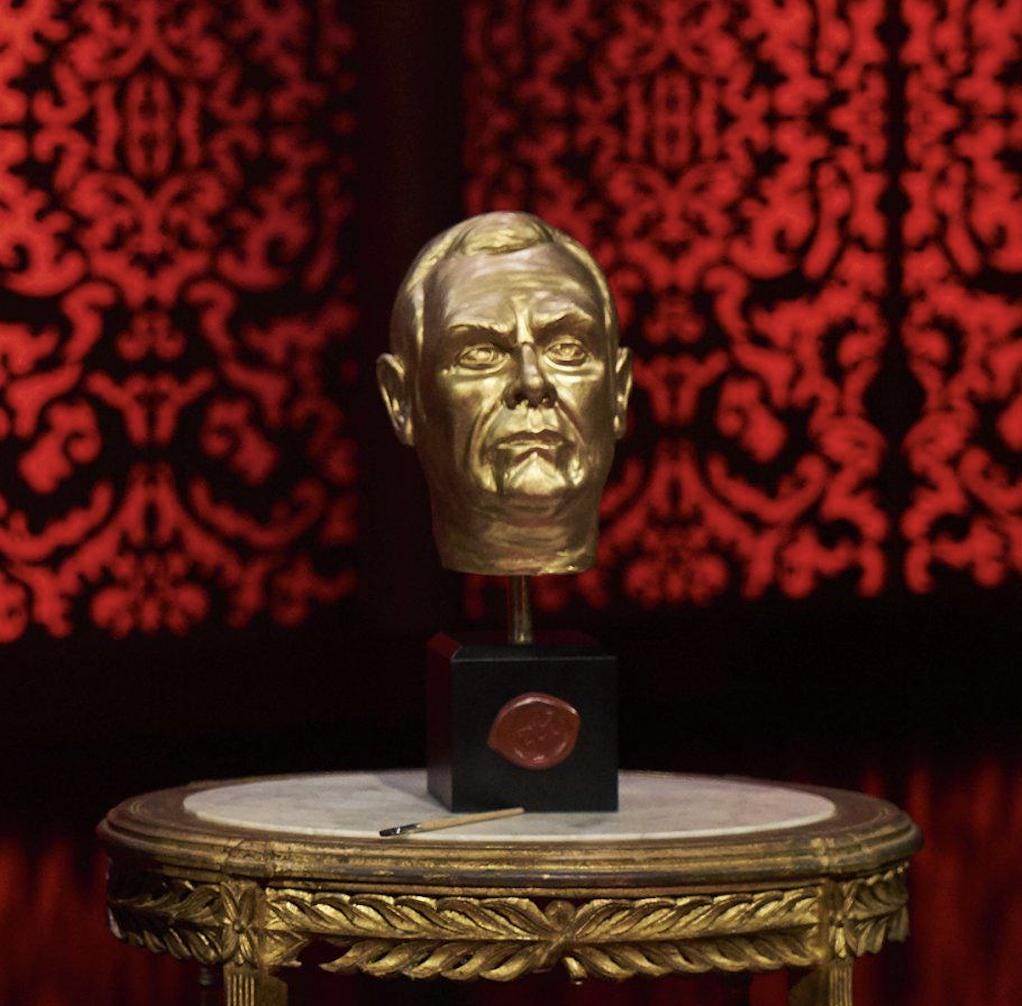 STL Taskmaster Trophy File Custom Gold Bust 8 Inch Statue ...