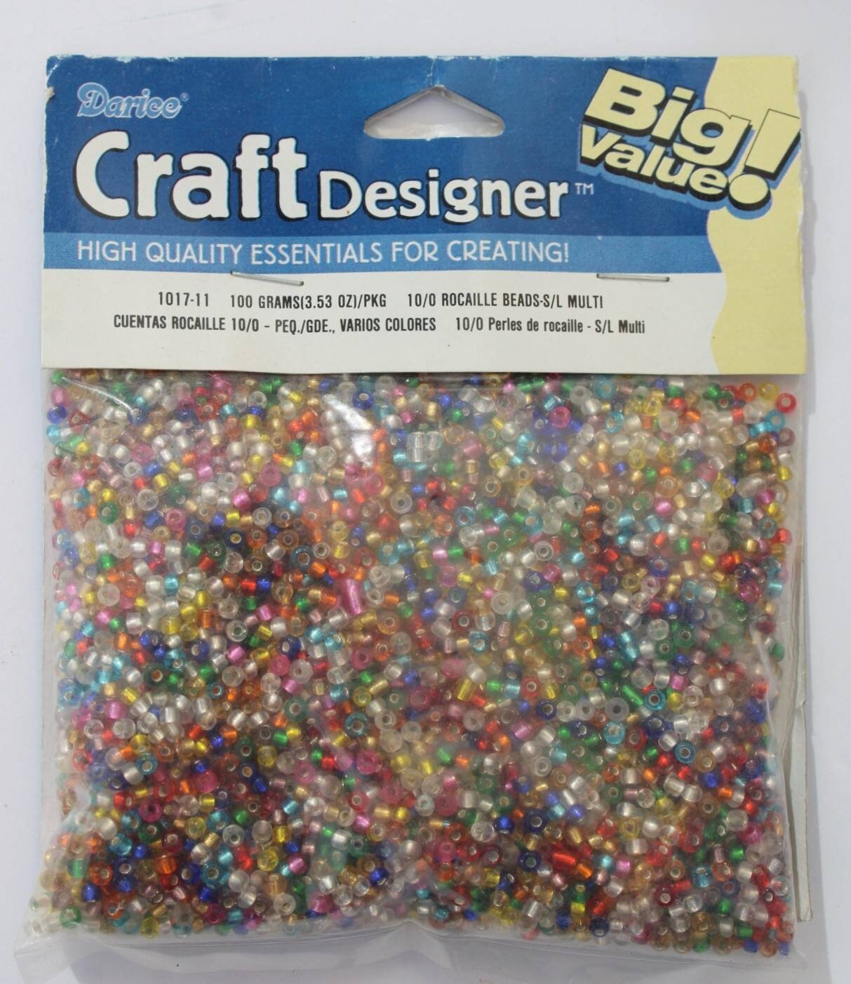 10mm #0601-36 485 pieces! Darice Craft Designers Faceted Bead Transparent 