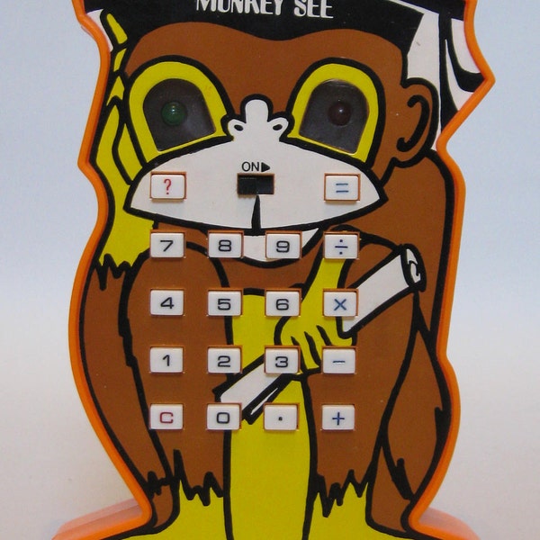 1970s Monkey See Electronic Math Game by Radio Shack