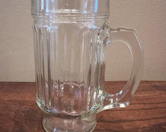 Vintage Anchor Hocking Line Lites Stein/Beer Tankard