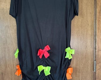 Vintage 2-Piece 90s Deadstock Party Set Dress & Earrings