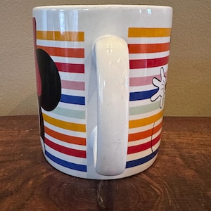 Disney Store Randig Mimmi Pigg Extra Stor Kaffemugg/Soppmugg bild 3