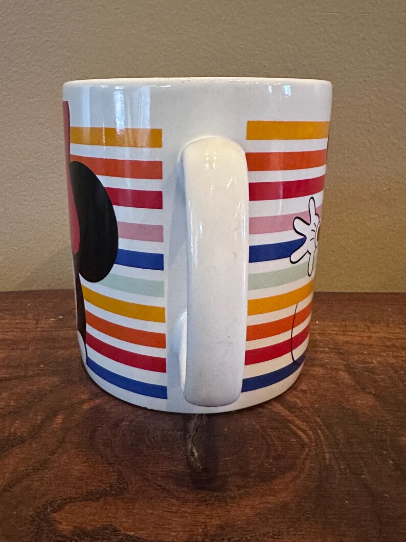 Disney Store Randig Mimmi Pigg Extra Stor Kaffemugg/Soppmugg bild 3