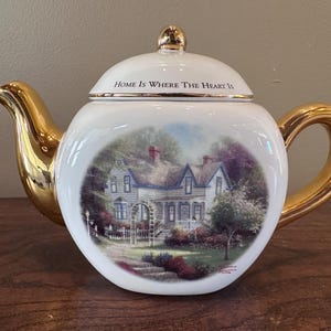 Vintage Thomas Kincade Home Is Where Heart Is Tekanna