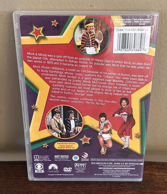 Mork and Mondy DVD Set - the Second Season - Etsy