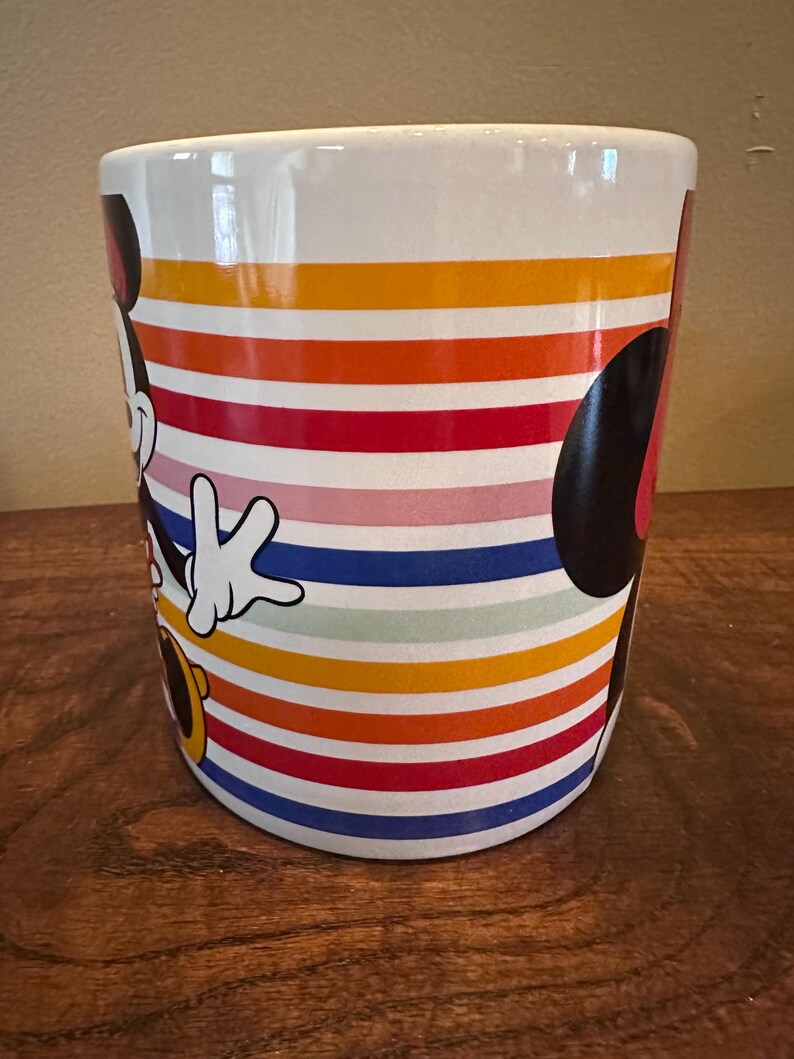 Disney Store Randig Mimmi Pigg Extra Stor Kaffemugg/Soppmugg bild 4