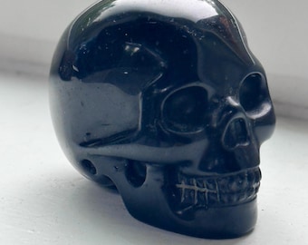 Mini Black Obsidian Skull