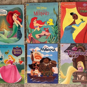 Vintage Little Golden Books - More Disney Princess Themed