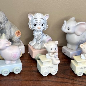 Precious Moments Birthday Train Figurines