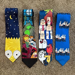 Cartoon/TV Show Themed Neckties