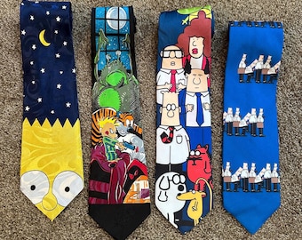 Corbatas con temática de dibujos animados o programas de televisión