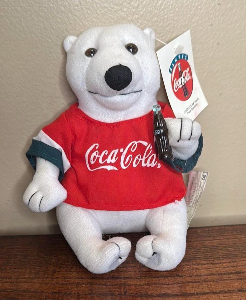 アンティーク雑貨 VINTAGECoca-Cola PolarBear 1998 Enesco Vintage 1998 Coca-cola Polar Bear Plush With Red Shirt - Etsy