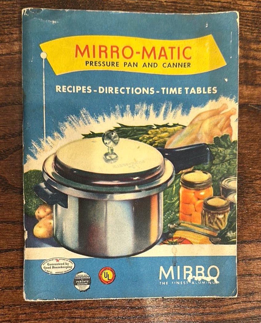 Vintage Mirro-matic Pressure Pan and Canner Recipe Book - Etsy