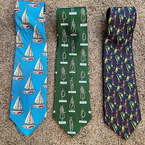 Sailboat/Nautical Themed Neckties