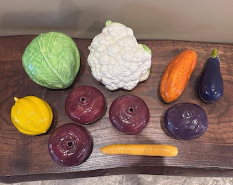 Verduras de cerámica vintage - A elección del comprador