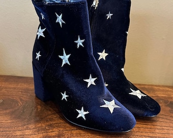 JustFab Jacinta Midnight Star Ankle Boots