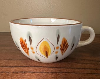 Tazas de cerámica vintage Stangl Amber Glo