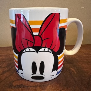 Disney Store Randig Mimmi Pigg Extra Stor Kaffemugg/Soppmugg bild 1