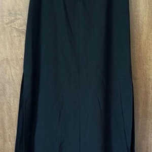NWT Vintage Studio Y Black A-Line Maxi Skirt Resort Wear Size M