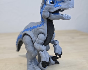 Velociraptor Flexi – Articulated 3D Printed Dinosaur Figurine in PLA