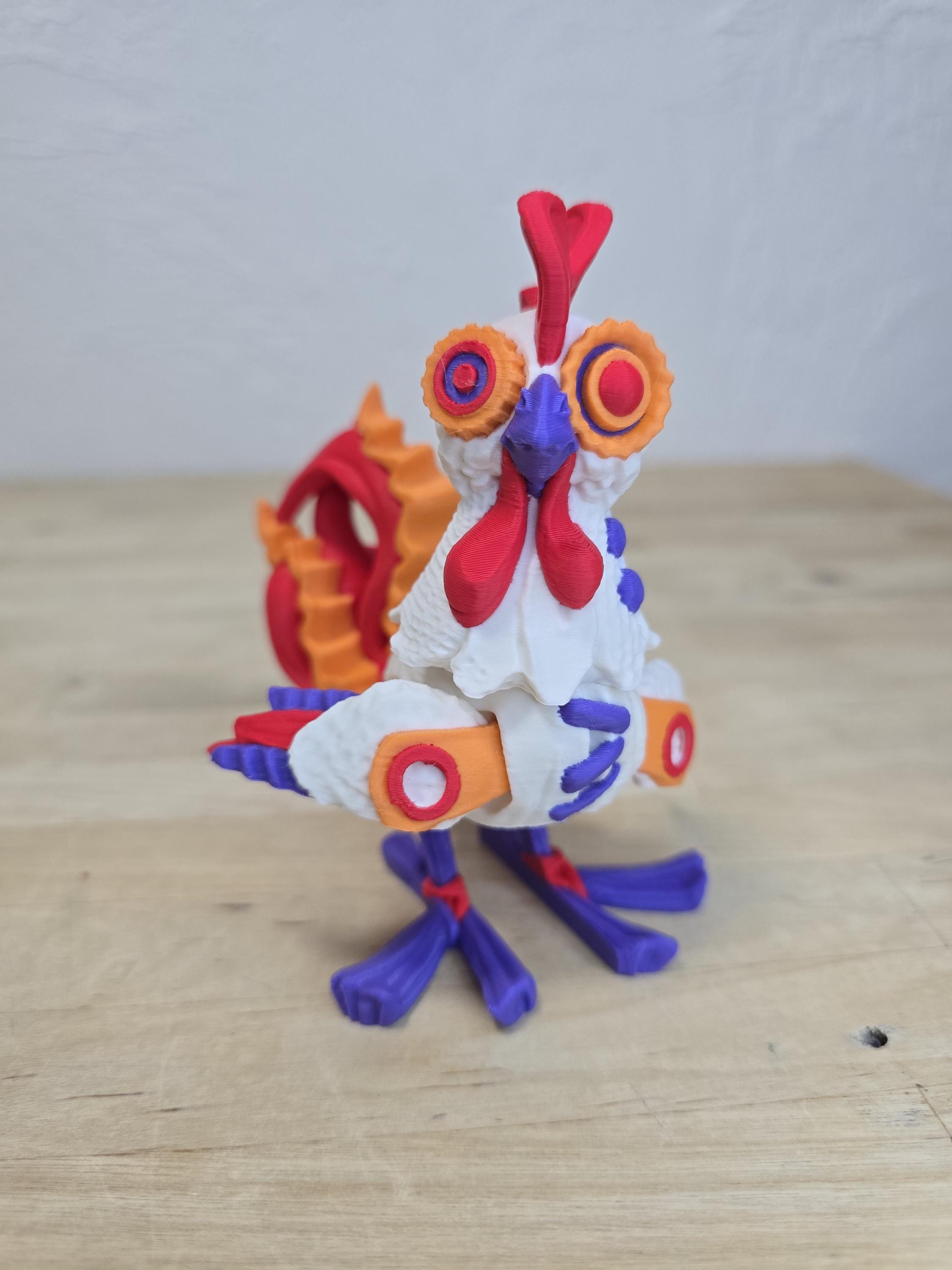 Twisty Chicken – Articulated 3D Printed PLA Chicken Toy, Unique Farm ...